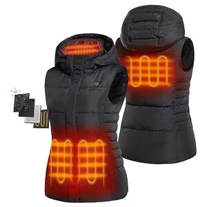 Worn Once!  Women’s Ororo Heated Vest with Detachable Hood - Large